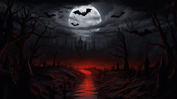 Vampire style landscapes pattern