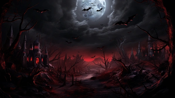 Vampire style landscapes pattern