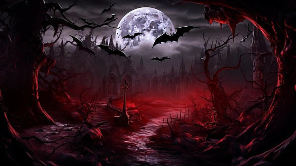 Vampire style landscapes pattern
