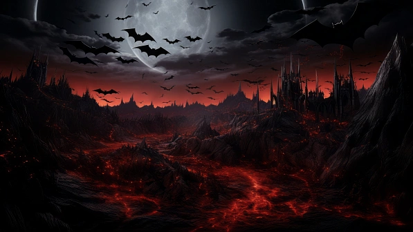Vampire style landscapes pattern