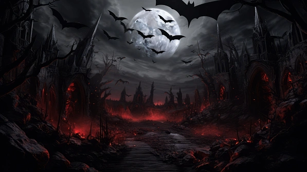 Vampire style landscapes pattern