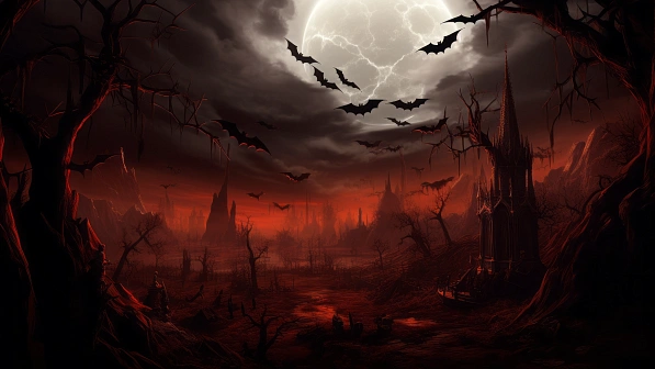 Vampire style landscapes pattern