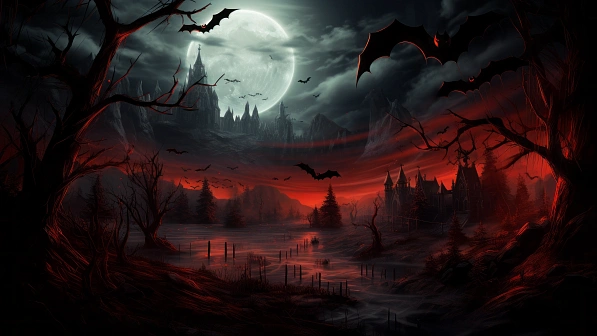 Vampire style landscapes pattern