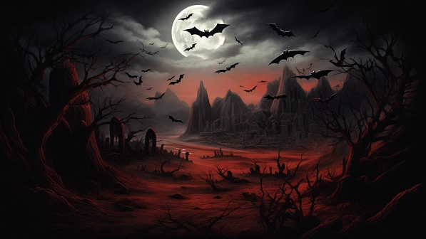 Vampire style landscapes pattern