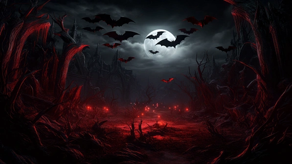 Vampire style landscapes pattern
