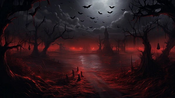 Vampire style landscapes pattern