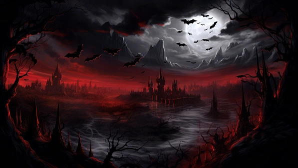 Vampire style landscapes pattern