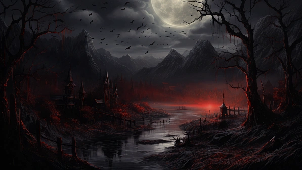 Vampire style landscapes pattern