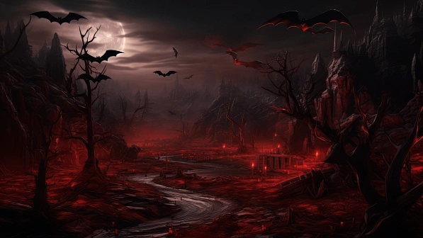 Vampire style landscapes pattern