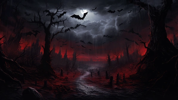 Vampire style landscapes pattern