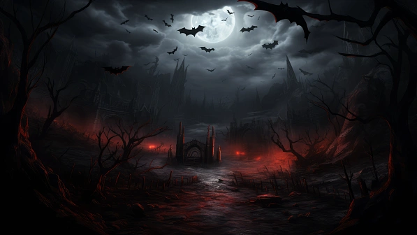 Vampire style landscapes pattern