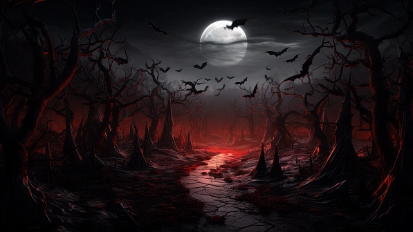 Vampire style landscapes pattern