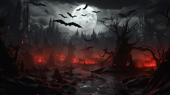 Vampire style landscapes pattern