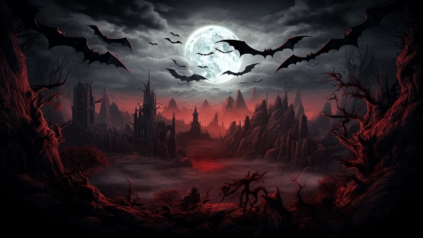 Vampire style landscapes pattern