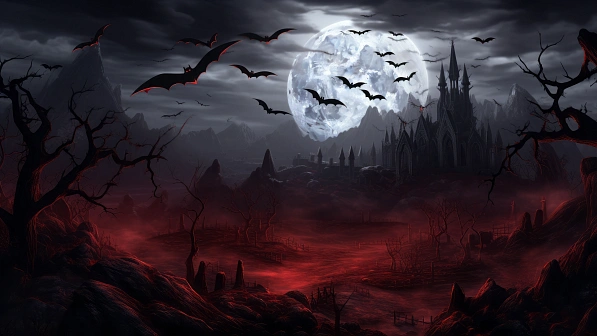 Vampire style landscapes pattern
