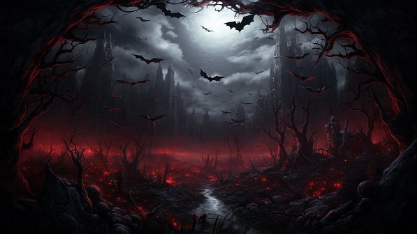 Vampire style landscapes pattern