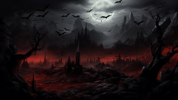 Vampire style landscapes pattern