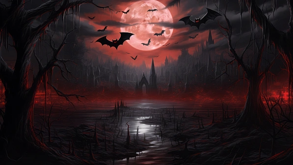 Vampire style landscapes pattern