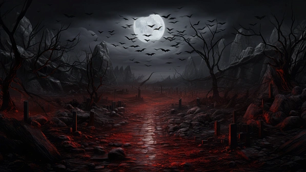 Vampire style landscapes pattern