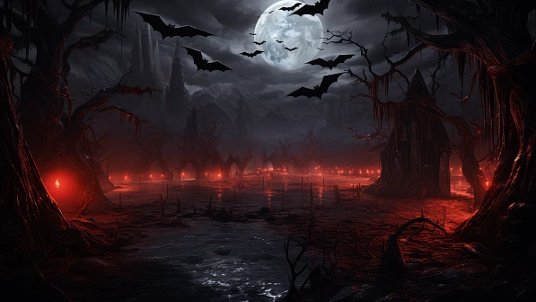 Vampire style landscapes pattern