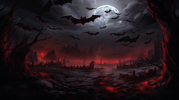 Vampire style landscapes pattern