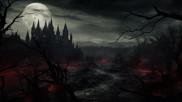 Vampire style landscapes pattern