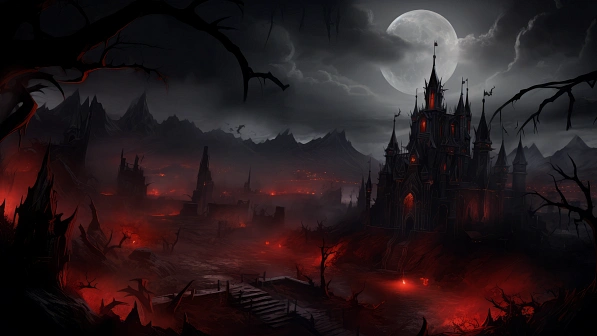 Vampire style landscapes pattern