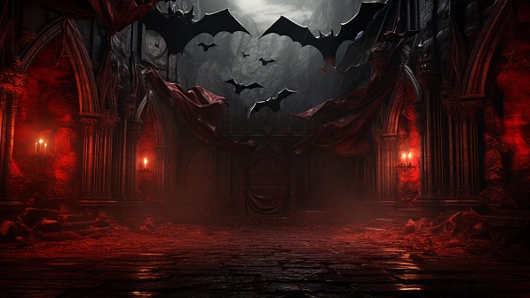 Vampire style landscapes pattern
