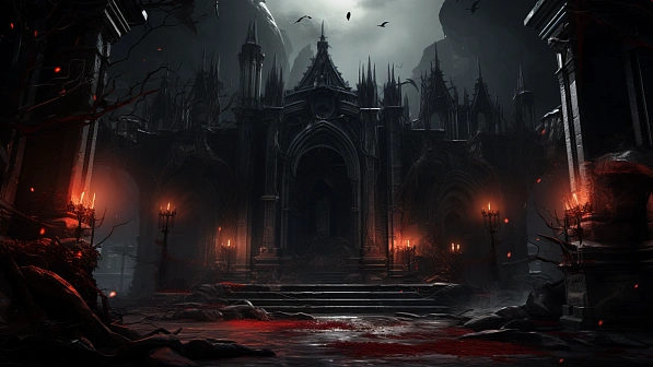 Vampire style landscapes pattern