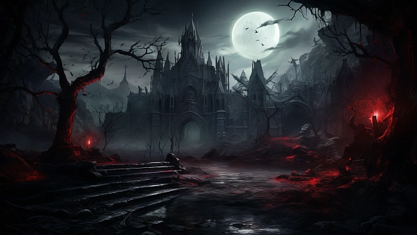 Vampire style landscapes pattern