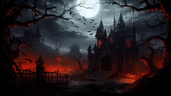 Vampire style landscapes pattern