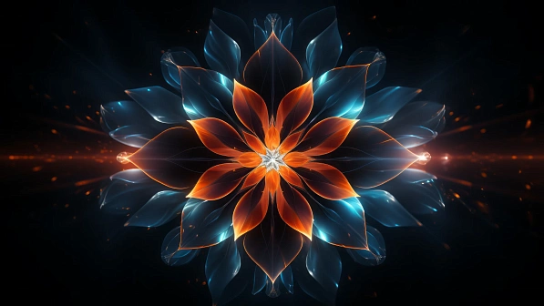 Abstract flowers pattern