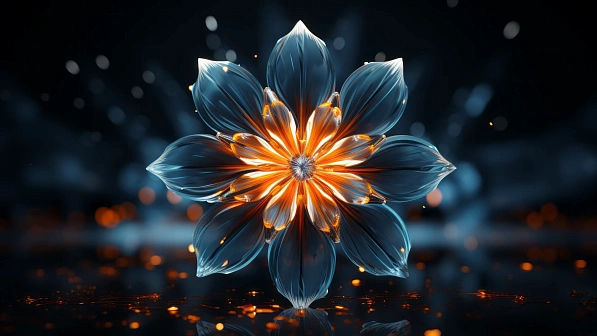 Abstract flowers pattern