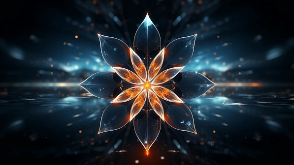 Abstract flowers pattern