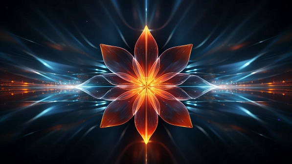 Abstract flowers pattern