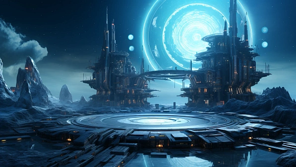 Sci-fi hangars pattern