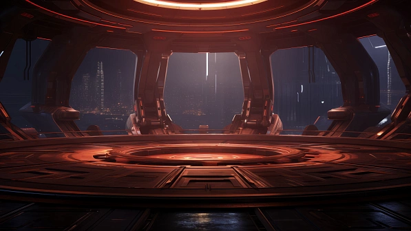 Sci-fi hangars pattern