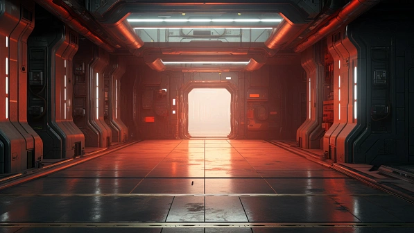 Sci-fi hangars pattern