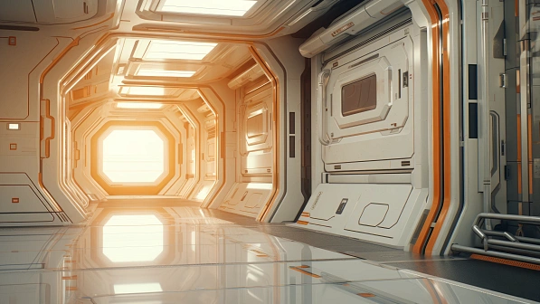Sci-fi hangars pattern