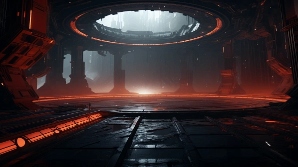Sci-fi hangars pattern