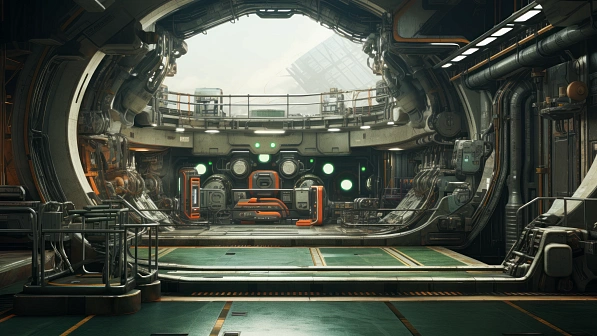 Sci-fi hangars pattern
