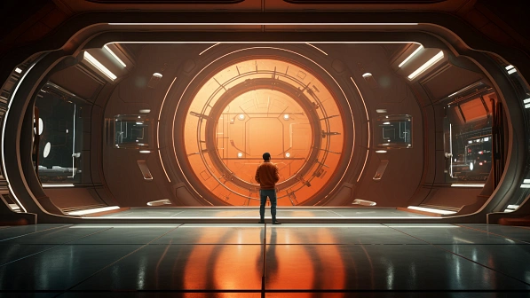 Sci-fi hangars pattern
