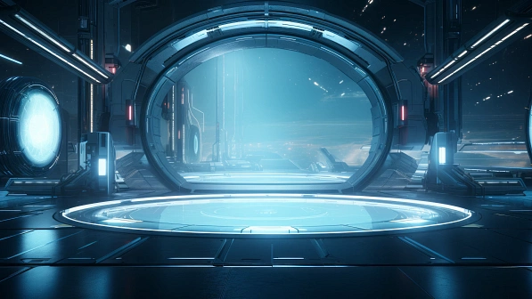Sci-fi hangars pattern