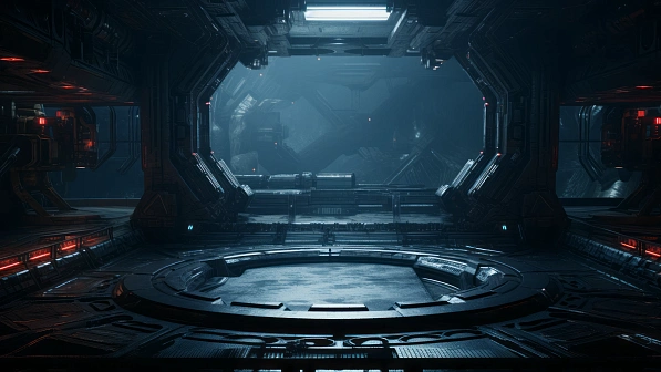 Sci-fi hangars pattern