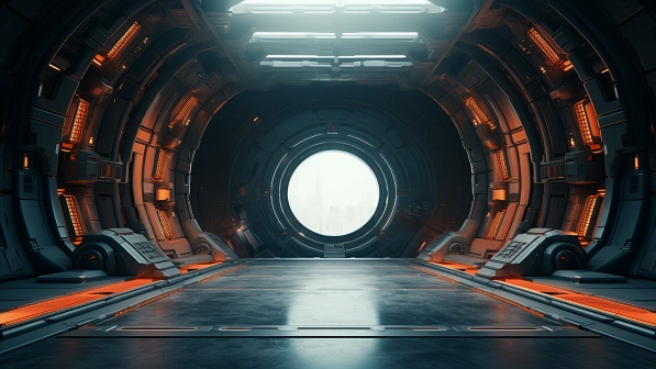 Sci-fi hangars pattern