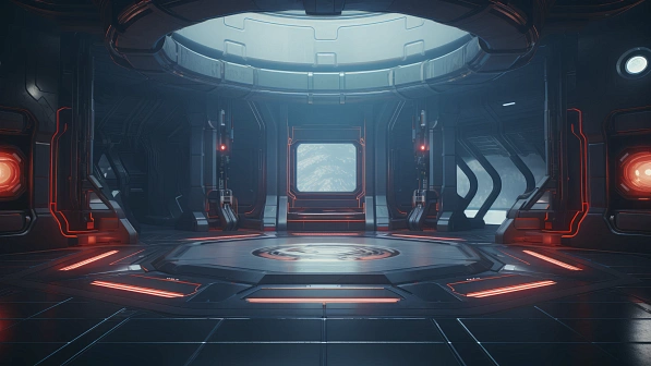 Sci-fi hangars pattern