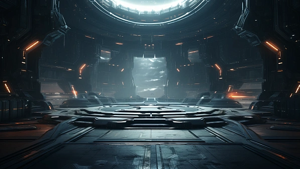 Sci-fi hangars pattern