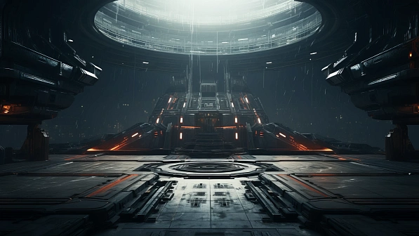 Sci-fi hangars pattern