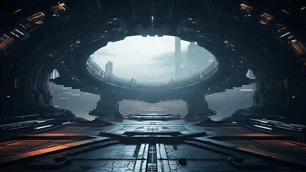 Sci-fi hangars pattern