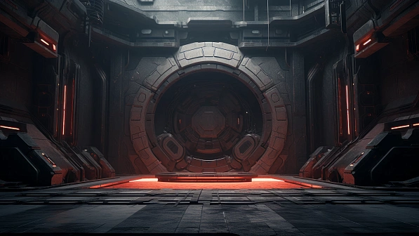 Sci-fi hangars pattern